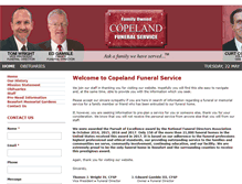 Tablet Screenshot of copelandfuneralservice.com